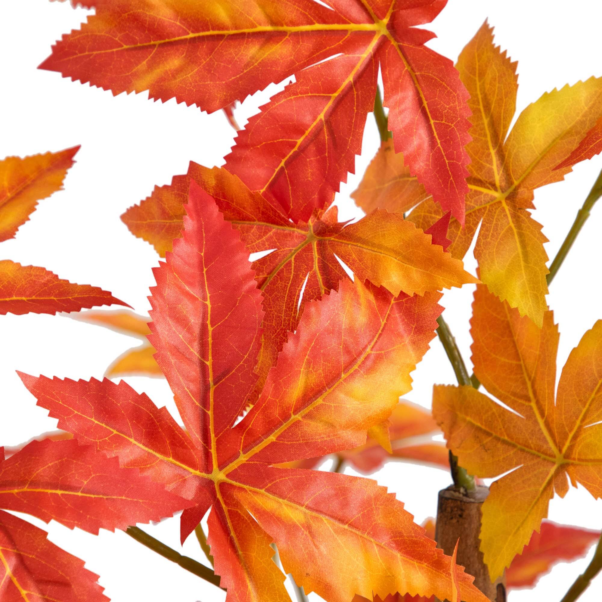 3ft. Deluxe Potted Artificial Autumn Maple Tree